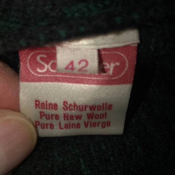 Original Distler Trachten Checkered Sweater Jacket - Picture 8 of 10